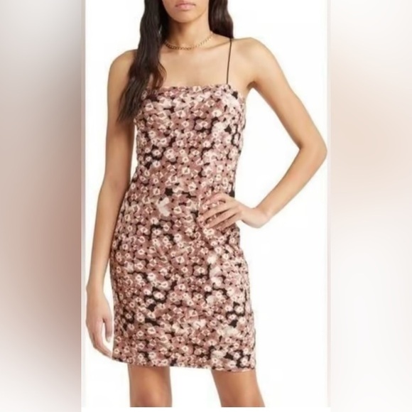Open Edit Women’s Mini Cocktail Dress Spaghetti Strap Plus Size: 1X - Picture 1 of 7